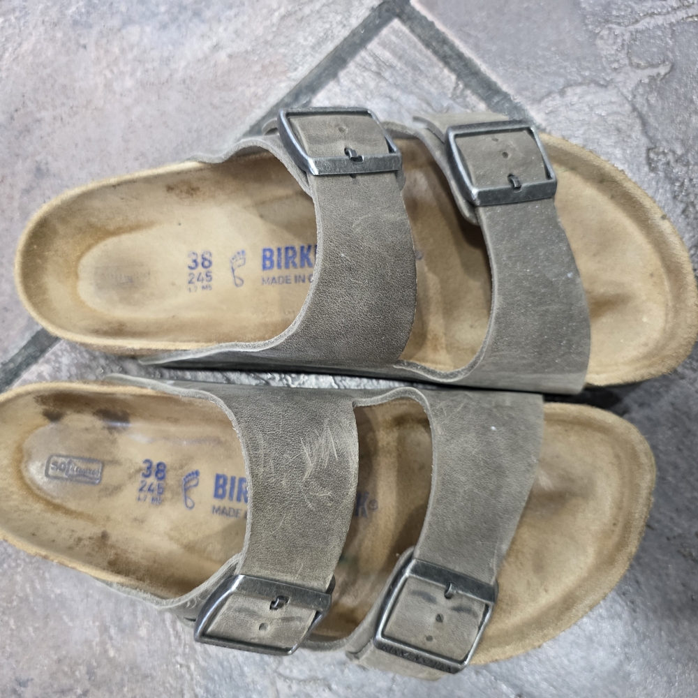 Birkenstock Gray Double-Strap Sandals